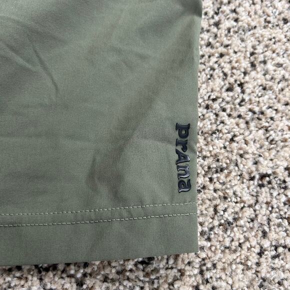 prAna Men's Vaha Shorts Size XL 10" Inseam Green Pull On Athleisure Casual - Picture 5 of 7